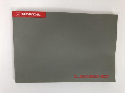 HONDA: A Honda Legend Owner's Manual