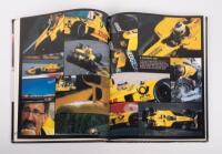 FORMULA 1: 'Formula 1 Yearbook 2002-03', hardcover book, cover signed by Michael Schumacher, Kimi&nbsp;Raikkonen and Jacques Villeneuve, 221 pages - 2