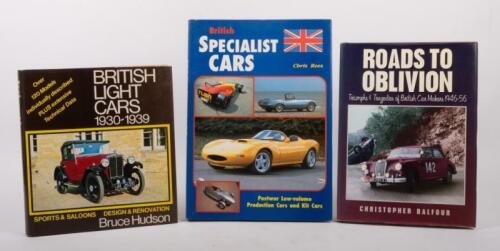 BRITISH: A group of three hardcover books related to British cars
