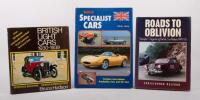 BRITISH: A group of three hardcover books related to British cars