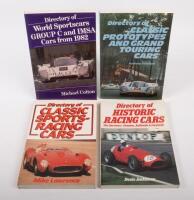 RACING CARS DIRECTORIES: A group of four softcover books related to racing car directories
