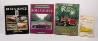ROLLS-ROYCE: A collection of four hardcover books including 'The Classic Rolls-Royce' by G.N. Georgano and a 'The Rolls Royce Men' by John Rowland and others