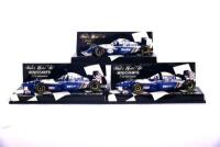 WILLIAMS-RENAULT: Three Minichamps 1:43 scale models of the Williams FW16 of David Coulthard and FW17s of David Coulthard, boxed [Location: Sydney] - 5