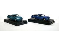 FORD: Two TRAX 1:43 scale models of the Ford XH Ute, one blue and one green - 6