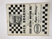 SANDOWN PARK: Two Sandown Park Motor Races Programmes from 1962 - 3