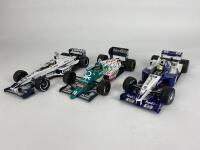 BMW: Three 1:18 scale BMW Formula 1 racing cars produced by MiniChamps (NB description)