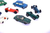 MODEL CARS: Seven assorted die cast 1:63 scale models from Lesney including Ferrari 250 Lusso, Rolls-Royce Silver Cloud, Aston Martin DBR1 and Maserati 4CL, plus one plastic MGA, all unboxed [Location: Sydney] - 6