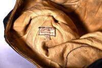 HELMET, GLOVES & GOGGLES: A leather ensemble consisting of a Lasicas 1942 helmet (size 7 1/4), pair of gloves and two sets of goggles (one boxed) from the Eric Bourn collection [Location: Sydney] - 7