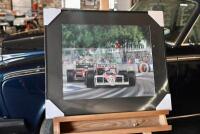 GREG MCNEILL: A framed and glazed print of Alain Prost&rsquo;s McLaren at Adelaide in 1988, 62cm x 52cm [Location: Sydney] - 3