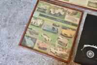 JAGUAR: Four pictures including a framed photograph of the Jaguar Mark V Drophead (43 x 38cm), poster on board XK120 FHC *80 x 60cm), framed poster &lsquo;The New &ldquo;XK&rdquo; Jaguar&rsquo; (90 x 65cm) and framed poster &lsquo;The Changing Shape of the Sporting Jaguar&rsquo; (58 x 64cm) - 2
