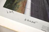 NICHOLAS WATTS: A limited edition (466/500) unframed print titled &lsquo;Summer of &rsquo;54&rsquo; by Nicholas Watts depicting the Mercedes-Benz W196 Streamliner at the 1954 French Grand Prix, signed by Juan Manuel Fangio and other drivers, with a Certificate of Authentic - 5