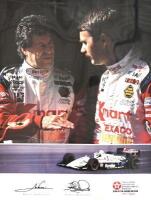 UNFRAMED POSTER: Signed by Mario Andretti and Nigel Mansell, with a Certificate provided, 46cm x 61cm [Location: Sydney]