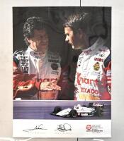 UNFRAMED POSTER: Signed by Mario Andretti and Nigel Mansell, with a Certificate provided, 46cm x 61cm [Location: Sydney] - 2