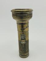 TORCH: An antique brass torch with lantern feature [Location: Sydney] - 2