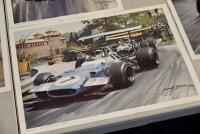 MICHAEL TURNER: Sportfolio Number One. A series of eight prints in a folder depicting various classic Grand Prix drivers and cars from 1961-1977, 41cm x 29cm [Location: Sydney] - 8