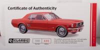 FORD MUSTANG: A 1:18 scale 1966 Ford Mustang coupe, finished in signal flare red paintwork - 4