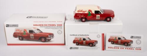 HOLDEN EH VAN: A 1:18 scale Holden EH panel van, finished in the Kellogg's corn flakes livery, part of the tastes of Australia collection
