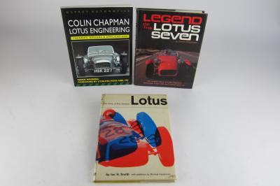 LOTUS: Group of books detailing Lotus history.