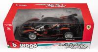FERRARI FXX K: A 1:18 scale Ferrari FXX K, finished in black&nbsp;paintwork with red stripes