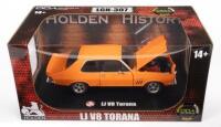HOLDEN LJ&nbsp;TORANA:&nbsp;A 1:24 scale Holden LJ&nbsp;V8&nbsp;Torana, finished in orange&nbsp;paintwork