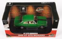 HOLDEN HT&nbsp;MONARO:&nbsp;A 1:32&nbsp;scale 1969&nbsp;Holden HT&nbsp;GTS monaro, finished in green&nbsp;paintwork