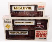 KENWORTH ROAD TRAIN:&nbsp;A 1:64&nbsp;scale Kenworth&nbsp;freight&nbsp;road train, with an extra trailer with dolly, making it a triple, finished in the Gascoyne&nbsp;livery