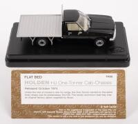 HOLDEN 1 TONNER:&nbsp;A 1:43 scale Holden HJ one tonner cab chassis, finished black&nbsp;paintwork
