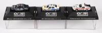 HERPA: A trio of 1:87 scale Herpa model cars, a Porsche 928 S, 2 x Mercedes Benz 190 E
