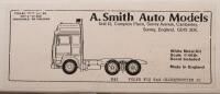 VOLVO F12 KIT: An unmade&nbsp;1:48 scale Volvo F12 Globetrotter SC&nbsp;white metal kit, a Volvo F12&nbsp;6 x 4, model number B42 - 2