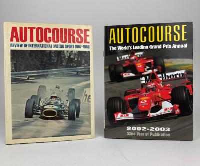 AUTOCOURSE: Two editions of Autocourse. Years 1967-1968 & 2002-2003