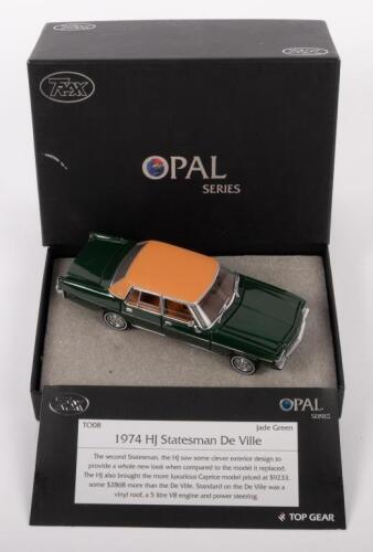 HOLDEN STATESMAN: A 1:43 scale 1974 Holden HJ statesman de ville, finished in jade green