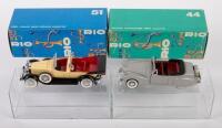 LINCOLN:&nbsp;A pair of 1:43 scale models, a 1928 Lincoln phaeton, model number 51, also a 1941 Lincoln continental,&nbsp;model number 44