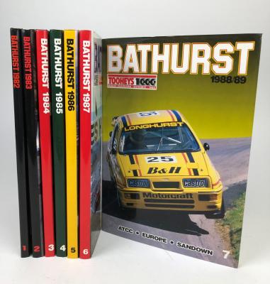 BATHURST: Seven consecutive editions of 'Bathurst'. Years 1982 - 1988