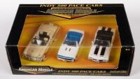 AMERICAN MUSCLE: A box set of 1:43 scale models, Indy 500 pace cars, comprising of 1957 Mercury Turnpike, 1967 Chevrolet Camaro, 1970 Oldsmobile 442