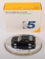 BMW LIMOUSINE:A 1:43 scale BMW 5 series limousine, a third generation 5 series model, finished in black