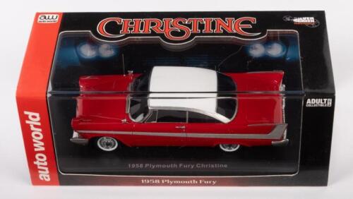 PLYMOUTH FURY: A 1:43 scale 1958 Plymouth Fury, a replica of Christine from the movie of the same name