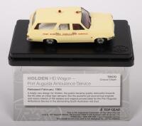 HD HOLDEN WAGON:&nbsp;A 1:43 scale HD&nbsp;Holden wagon&nbsp;model, finished in the Port Augusta ambulance service livery