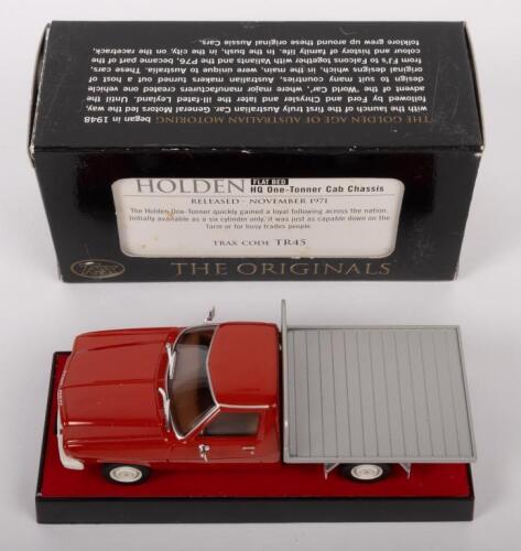 HOLDEN HQ ONE TONNER: A 1:43 scale Holden HQ one tonner cab chassis model, finished in red paintwork