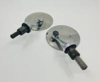 WING MIRRORS: A pair of good quality chrome wing mirrors circa 1960s [Location: Sydney] - 3