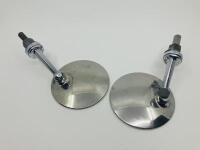 WING MIRRORS: A pair of good quality chrome wing mirrors circa 1960s [Location: Sydney] - 4