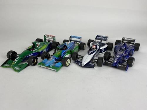 FORMULA 1: Four Formula 1 models produced by Minichamps (NB description)
