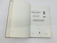 ROLLS-ROYCE SILVER SHADOW/BENTLEY T-SERIES TWO-DOOR SALOON DRIVER'S HANDBOOK [Location: Sydney] - 2