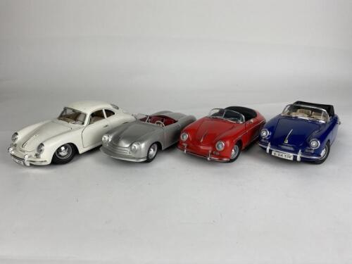 PORSCHE: Four 1:18 Porsche 356 models (NB description)