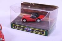 TRIUMPH: Six die cast Triumph TR2 & TR3 models of various scales and makers, three in original boxes and three unboxed [Location: Sydney] - 4