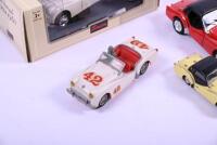 TRIUMPH: Six die cast Triumph TR2 & TR3 models of various scales and makers, three in original boxes and three unboxed [Location: Sydney] - 8