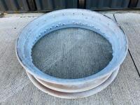 WHEEL RIM: A steel 19-inch wheel rim to suit a pre-war Rolls-Royce [Location: Sydney]