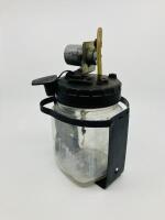 WINDSCREEN WASHER GLASS BOTTLE: An original screen wash glass reservoir and bracket to suit Rolls-Royce Silver Cloud II/III and Bentley S2/S3 models [Location: Sydney] - 2