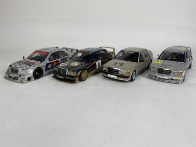 MERCEDES-BENZ: Four 1:18 scale Mercedes-Benz Senna 190E models (NB description)