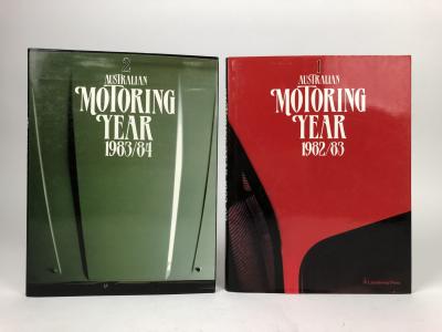 AUSTRALIAN MOTORING: Two consecutive editions of 'Australian Motoring Year'. Years 1982/83 to 1983/84