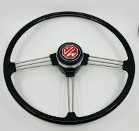 MG STEERING WHEEL: An original MGB Mark I steering wheel [Location: Sydney]